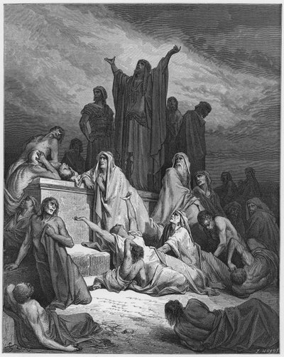 ギュスターヴ・ドール聖書：エルサレムのペスト 作： Gustave Dore
